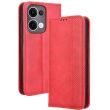 Чехол Deexe Retro Style для OPPO Reno 13 5G - Red (376512R)
