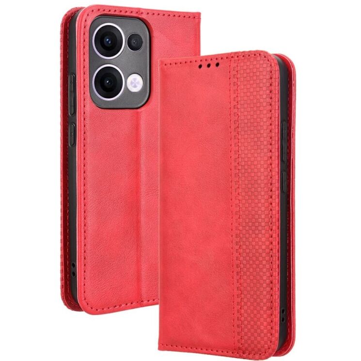Чехол Deexe Retro Style для OPPO Reno 13 5G - Red: фото 1 из 7