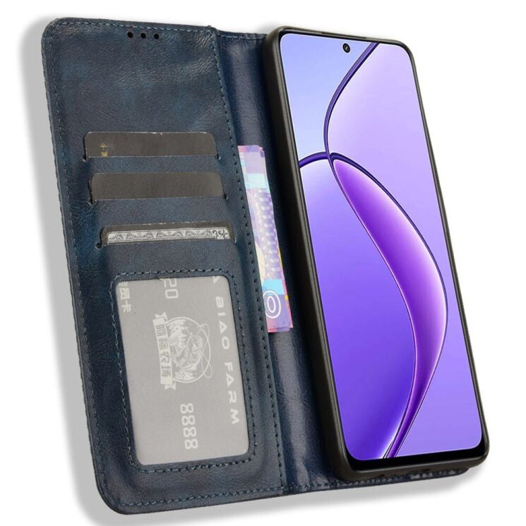 Чехол Deexe Retro Style для Realme 12 5G / 13 5G - Blue: фото 2 из 7