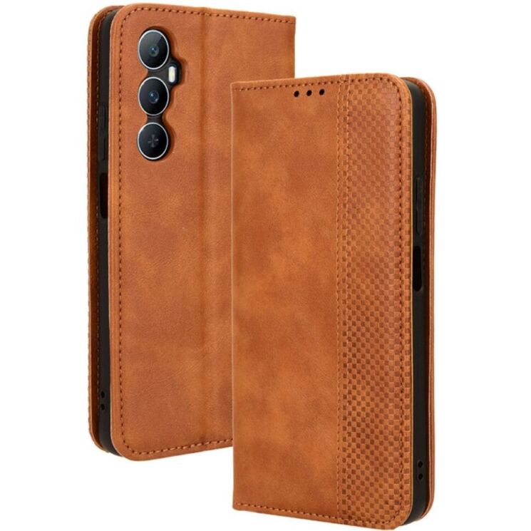 Чехол Deexe Retro Style для Realme C65 - Brown: фото 1 из 7