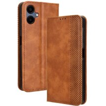 Чехол Deexe Retro Style для Samsung Galaxy A06 (A065) - Brown: фото 1 из 7