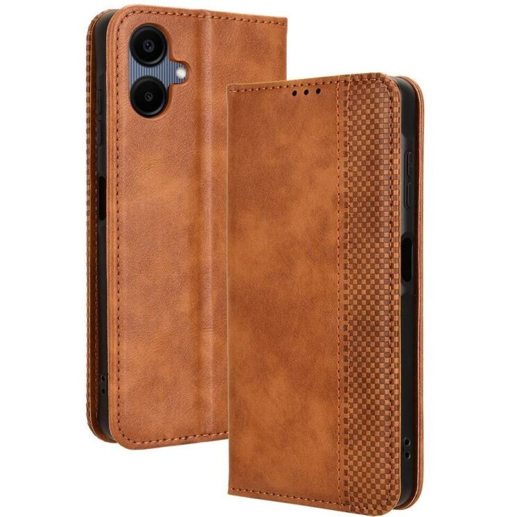 Чехол Deexe Retro Style для Samsung Galaxy A06 (A065) - Brown: фото 1 из 7