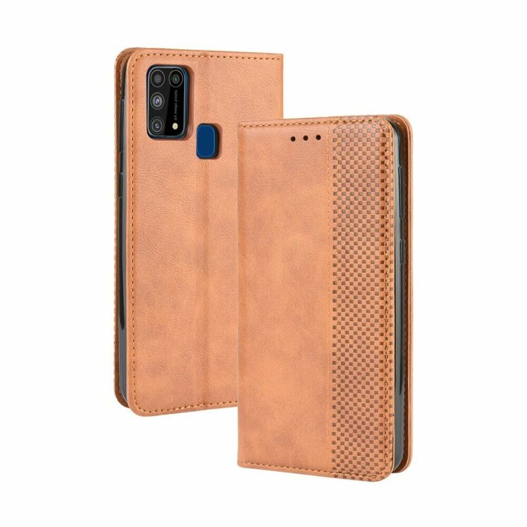Чохол Deexe Retro Style для Samsung Galaxy M31 (M315) - Brown: фото 2 з 10
