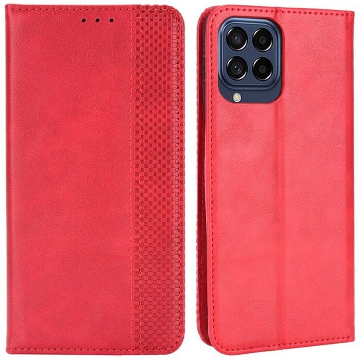 Чехол Deexe Retro Style для Samsung Galaxy M53 (M536) - Red: фото 1 из 6