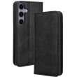 Чохол Deexe Retro Style для Samsung Galaxy S24 FE (S721) - Black (367594B)