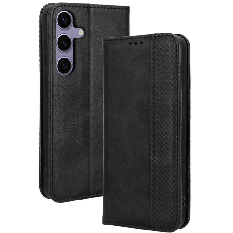Чохол Deexe Retro Style для Samsung Galaxy S24 FE (S721) - Black: фото 1 з 7