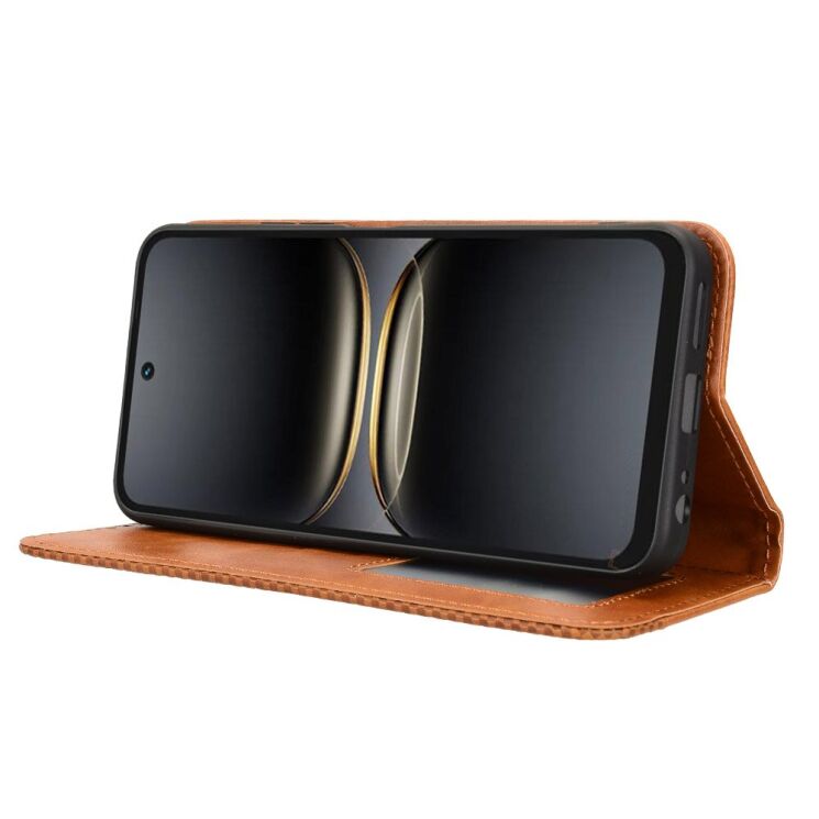 Чехол-книжка Deexe Retro Style для TECNO Spark 40C - Brown: фото 7 из 18