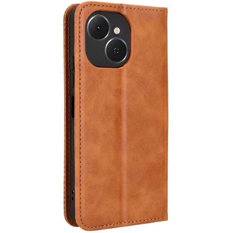 Чехол-книжка Deexe Retro Style для TECNO Spark 40C - Brown: фото 8 из 18