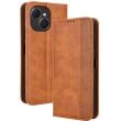 Чехол-книжка Deexe Retro Style для TECNO Spark 40C - Brown (390300Z)