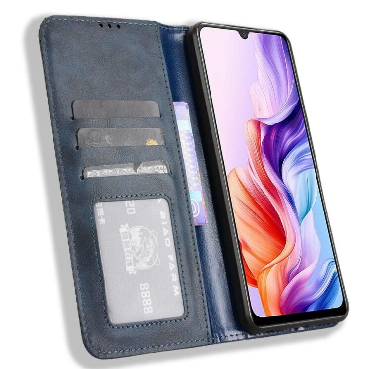 Чехол Deexe Retro Style для ZTE Nubia V70 Max - Blue: фото 4 из 18
