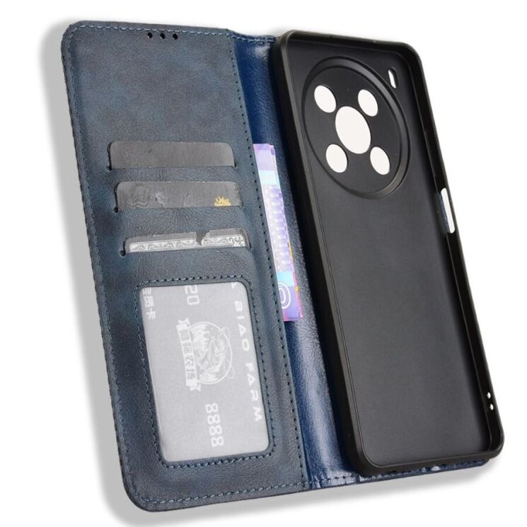 Чехол Deexe Retro Style для ZTE Nubia V70 Max - Blue: фото 5 из 18