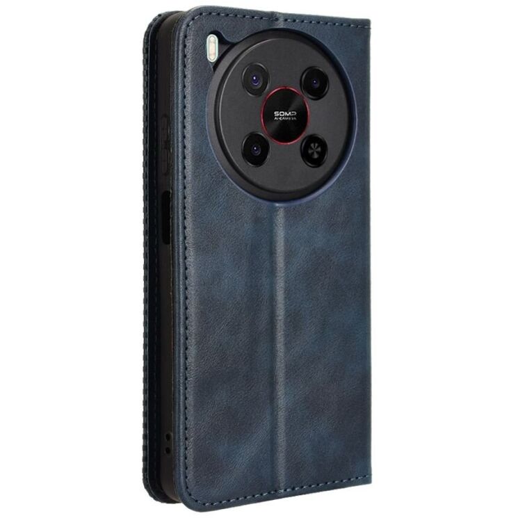 Чехол Deexe Retro Style для ZTE Nubia V70 Max - Blue: фото 7 из 18