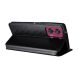 Чехол Deexe Rhombus Book для Motorola Edge 50 Fusion - Black (354256B). Фото 4 из 9