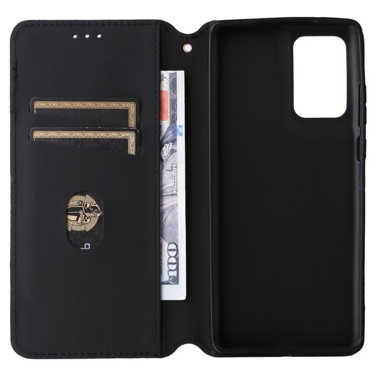 Чехол Deexe Rhombus Book для Motorola Edge 50 Fusion - Black: фото 5 из 9