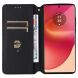 Чехол Deexe Rhombus Book для Motorola Edge 50 Fusion - Black (354256B). Фото 2 из 9