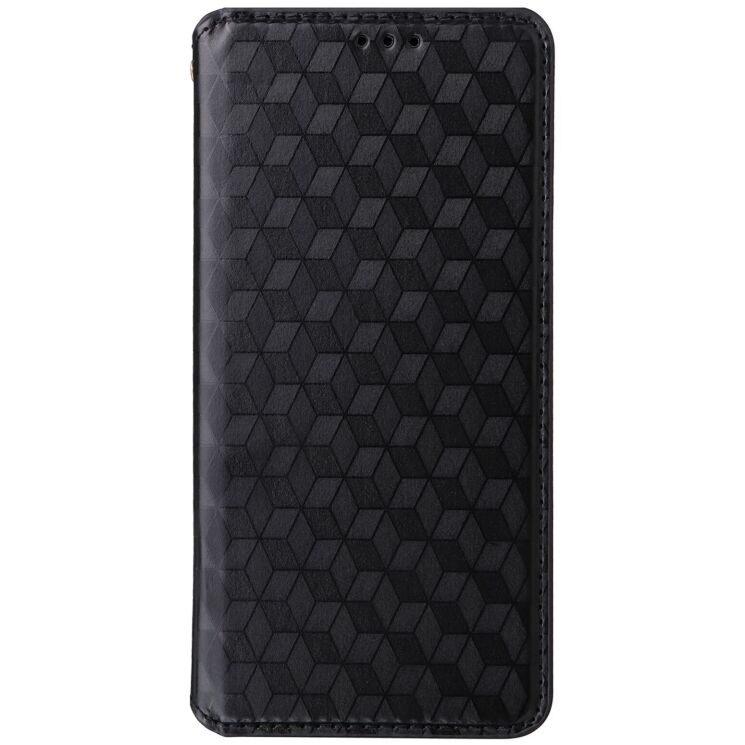 Чехол Deexe Rhombus Book для Motorola Edge 50 Fusion - Black: фото 7 из 9