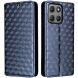 Чехол Deexe Rhombus Book для Motorola Moto G15 / G15 Power - Blue (372611L). Фото 1 из 10