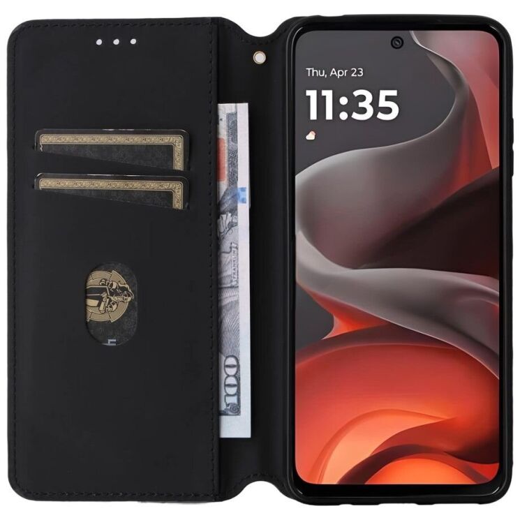 Чехол Deexe Rhombus Book для Motorola Moto G15 / G15 Power - Blue: фото 2 из 10