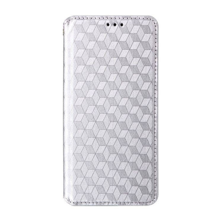 Чохол Deexe Rhombus Book для Motorola Moto G86 - Silver: фото 7 з 10