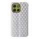 Чохол Deexe Rhombus Book для Motorola Moto G86 - Silver (383318S). Фото 8 з 10