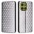 Чохол Deexe Rhombus Book для Motorola Moto G86 - Silver: фото 1 з 10