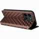 Чохол Deexe Rhombus Book для OnePlus Nord 6 - Brown (411901Z). Фото 4 з 10