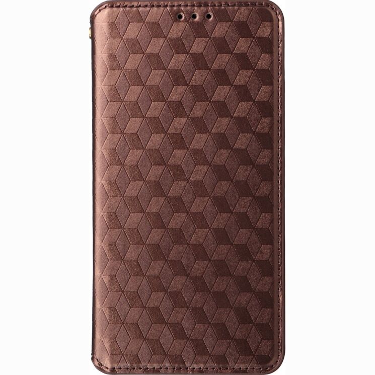 Чохол Deexe Rhombus Book для OnePlus Nord 6 - Brown: фото 6 з 10