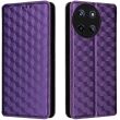 Чохол Deexe Rhombus Book для Realme 11 4G - Purple (343909V)