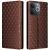 Чехол Deexe Rhombus Book для Realme Note 70 - Brown: фото 1 из 7