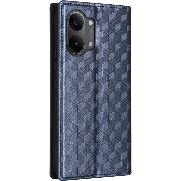 Чохол Deexe Rhombus Book для Xiaomi Poco X8 Pro Max - Blue: фото 7 з 9