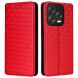 Чехол Deexe Rhombus Book для ZTE Nubia V70 Design - Red (381900R). Фото 1 из 10