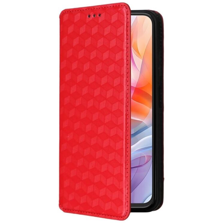 Чехол Deexe Rhombus Book для ZTE Nubia V70 Design - Red: фото 6 из 10