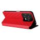Чехол Deexe Rhombus Book для ZTE Nubia V70 Design - Red (381900R). Фото 4 из 10