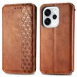 Чохол Deexe Rhombus Wallet для OPPO Reno 15 Pro - Brown (405639Z)