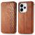 Чехол Deexe Rhombus Wallet для OPPO Reno 15 Pro - Brown: фото 1 из 8
