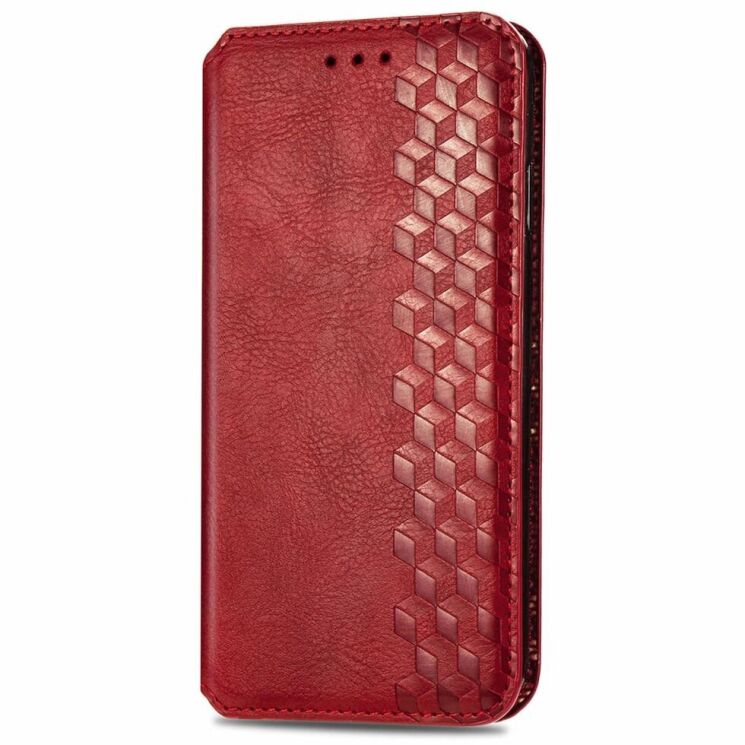 Чехол Deexe Rhombus Wallet для Samsung Galaxy A06 (A065) - Red: фото 4 из 6