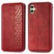 Чехол Deexe Rhombus Wallet для Samsung Galaxy A06 (A065) - Red (365117R). Фото 1 из 6