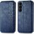 Чехол Deexe Rhombus Wallet для Samsung Galaxy S26 FE - Blue: фото 1 из 6