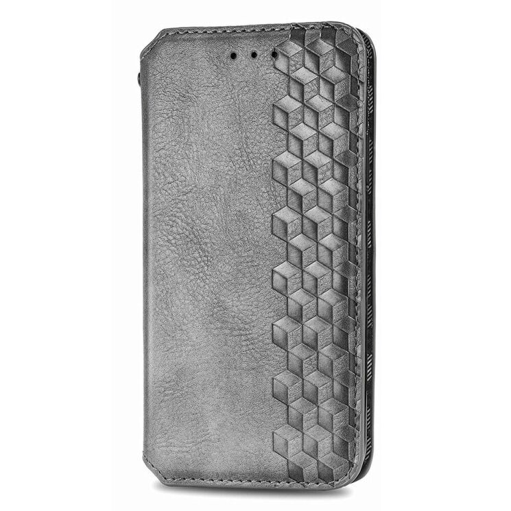 Чехол Deexe Rhombus Wallet для TECNO Pova 5 - Grey: фото 4 из 6