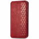 Чехол Deexe Rhombus Wallet для TECNO Spark 20 Pro - Red (345422R). Фото 4 из 6