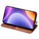 Чехол Deexe Rhombus Wallet для Xiaomi Poco F5 / Redmi Note 12 Turbo - Brown (327338Z). Фото 3 из 6