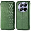 Чохол Deexe Rhombus Wallet для Xiaomi Redmi Note 15 Pro 5G - Green (405064G)