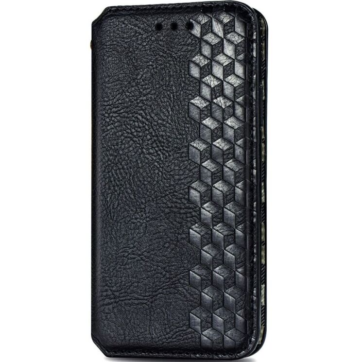 Чохол Deexe Rhombus Wallet для ZTE Blade A75 - Black: фото 4 з 9