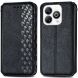 Чохол Deexe Rhombus Wallet для ZTE Blade A75 - Black (361512B). Фото 1 з 9