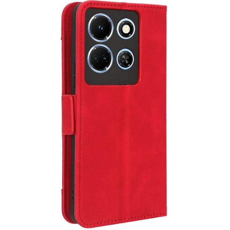 Чехол Deexe Wallet Stand для Infinix Note 30 - Red: фото 7 из 7