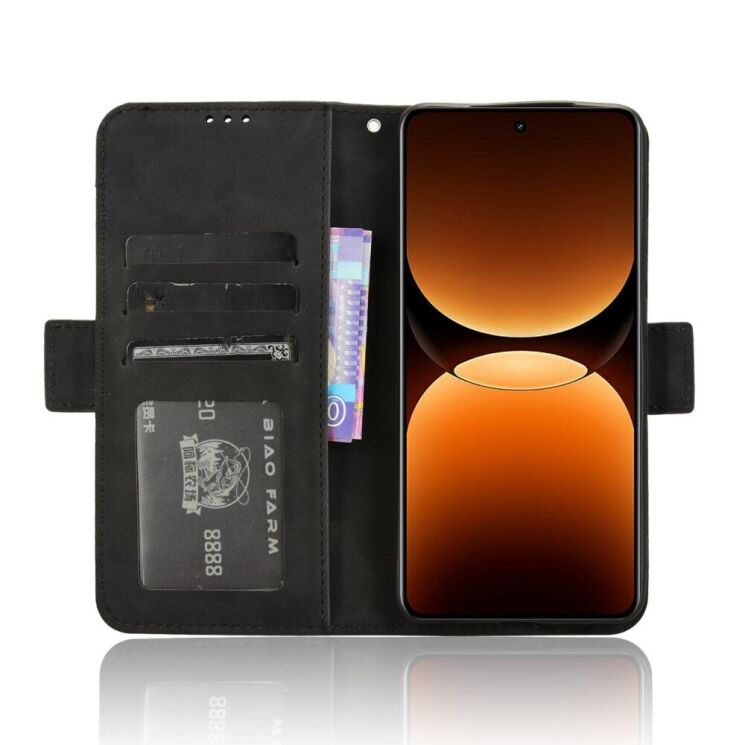 Чехол Deexe Wallet Stand для Realme GT 7 Pro - Black: фото 4 из 7