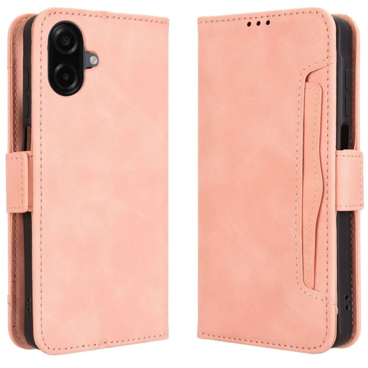Чохол Deexe Wallet Stand для Samsung Galaxy A07 (A075) - Pink: фото 1 з 15