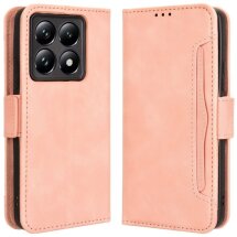 Чехол Deexe Wallet Stand для Xiaomi 14T - Pink: фото 1 из 7