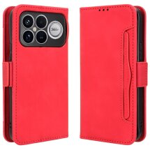 Чехол Deexe Wallet Stand для Xiaomi Poco F8 Ultra - Red: фото 1 из 14