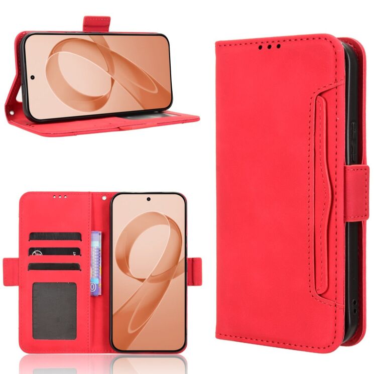 Чехол Deexe Wallet Stand для Xiaomi Poco F8 Ultra - Red (403405R) Чехол Deexe Wallet Stand для Xiaomi Poco F8 Ultra - Red: фото 7 из 14